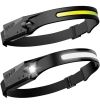 Налобный фонарик 2в1 BL-G28-XPE+COB с сенсором и датчиком движения, фонарь аккумуляторный фонарь аккумуляторный Type-C