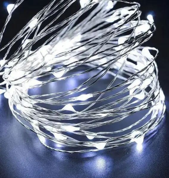 Гирлянд Штора водопад Белая 3x2 м 160 led на медной проволоке светодиодная Xmas LED W-9 3мx2м
