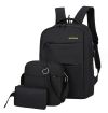 Рюкзак городской 3в1 Backpack 9018 с сумкой и кошельком, 18л, Портфель с сумкой и кошельком 42х33х10см, рюкзак для ноутбука