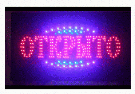 LED Вывеска Открыто 48*25