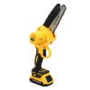 Аккумуляторная цепная мини пила DeWalt DCM160N 24V 4AH шина 20 см на 2 аккумулятора 8" дюймов с автоматической смазкой цепи в кейсе, Веткорез деволт