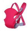 Слинг-рюкзак для удобной переноски ребенка, Сумка кенгуру Baby Carriers синий, голубой, красный, розовый с подкладкой на сиденье наружными швами и регулируемым положением ребёнка, поддержка для головки малыша, комфортные плечевые ремни
