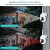 Поворотная камера наружного видеонаблюдения с Wi-Fi CLOUD STORAGE, Уличная поворотная 360° погодозащитная IP-камера, полный угол обзора, с удаленным доступом, ночной съёмкой и датчиком движения и и облачным хранилищем