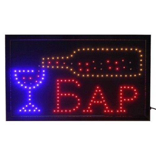 Светодиодная led вывеска "Бар"