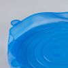 Набор силиконовых крышек для посуды 6 шт Silicon Lids для хранения продуктов гибкие крышки-пленки