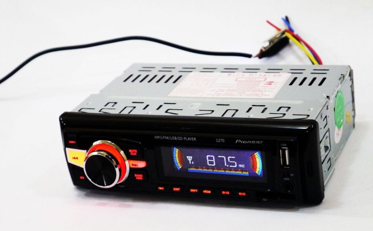 Автомагнитола ISO 1270 MP3, Магнитола с FM USB и SD - картой и пультом управления, Магнитола в машину
