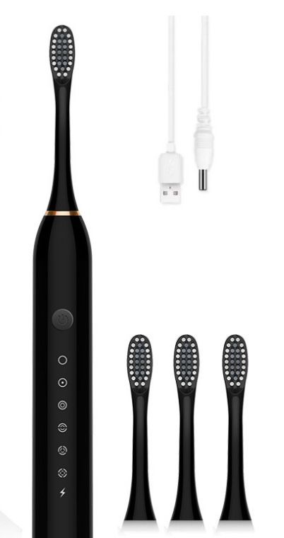 Аккумуляторная электрическая зубная щетка Sonic Toothbrush X-3, зубная щетка со сменными насадками